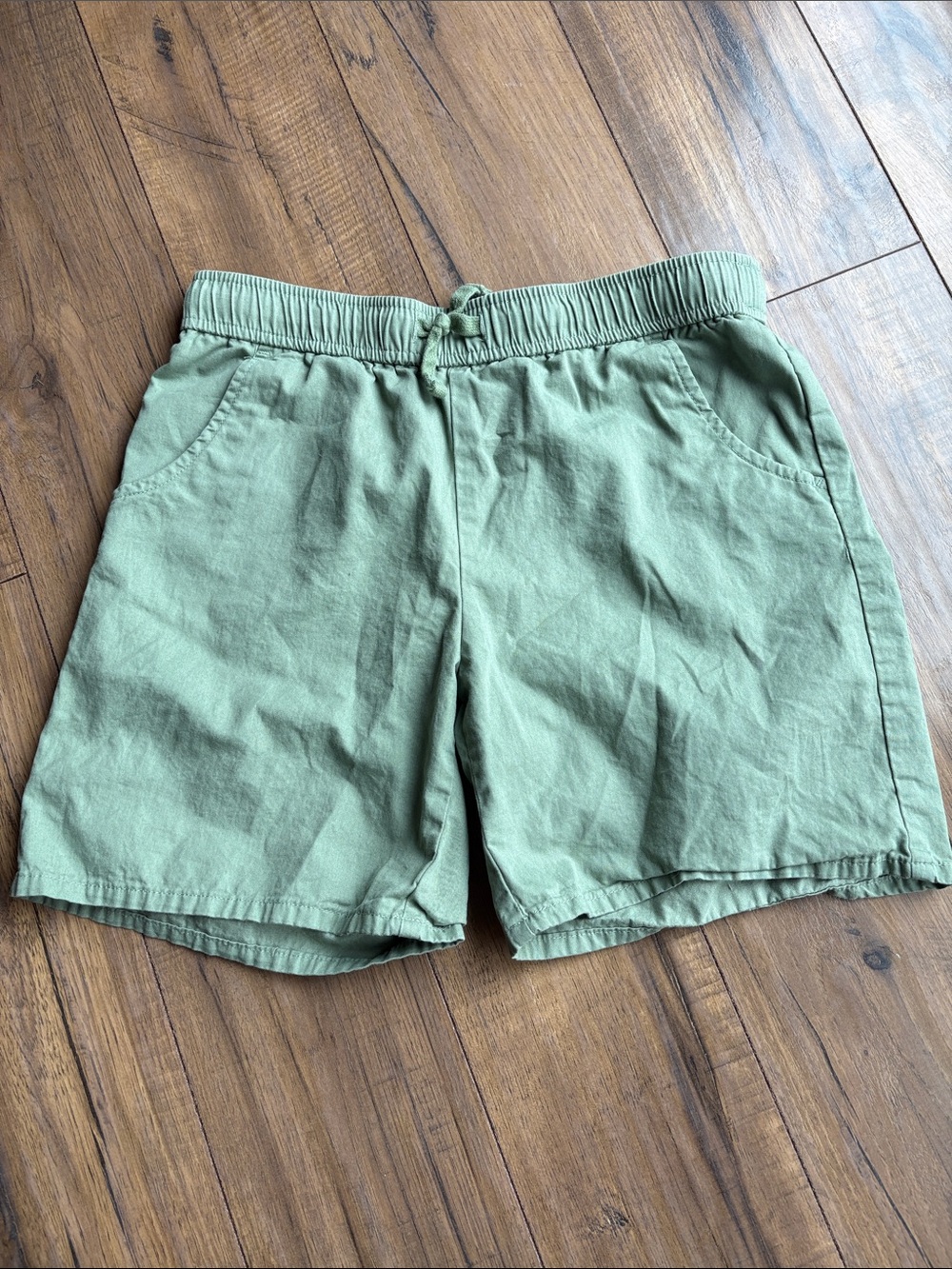 Cat & Jack Sage Green Boys' Elastic-Waist Shorts